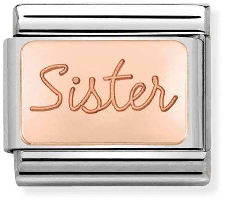 Nomination Classic Rose Gold Plates Sister Charm