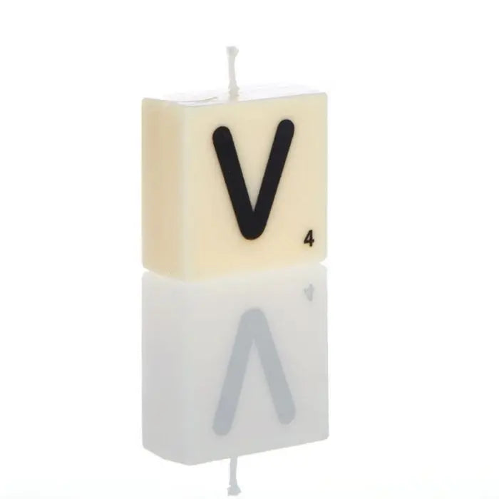 "V" Letter Candle