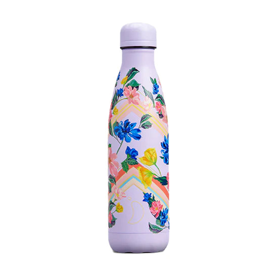 Chilly's Vacuum Insulated Stainless Steel Water Bottle 500ml - Floral Graphic Garden