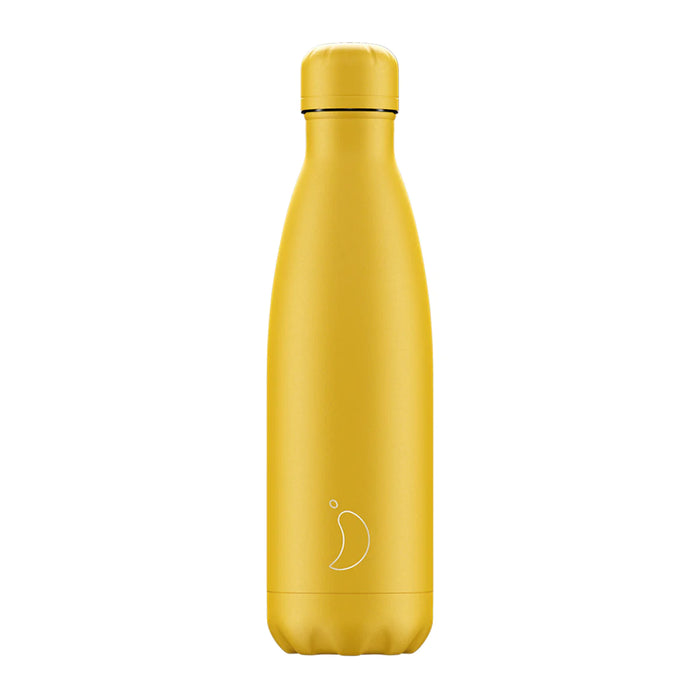 Chilly's Water Bottle 500ml Matte All Burnt Yellow