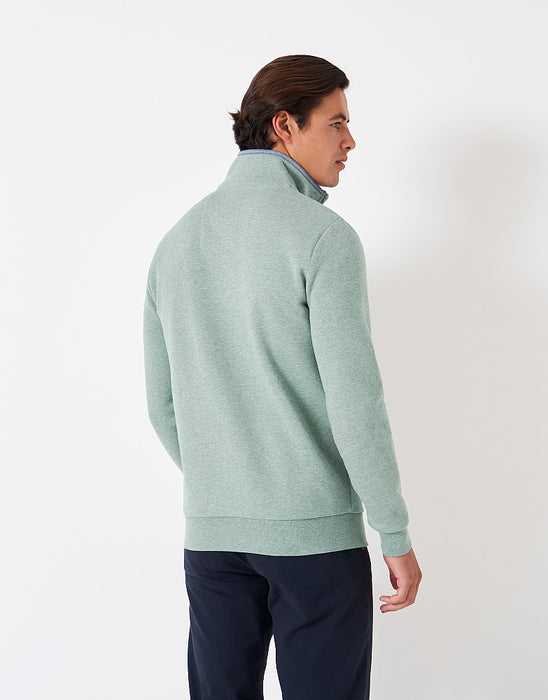 Crew Clothing Men's Classic Half Zip Sweatshirt Trellis Marl