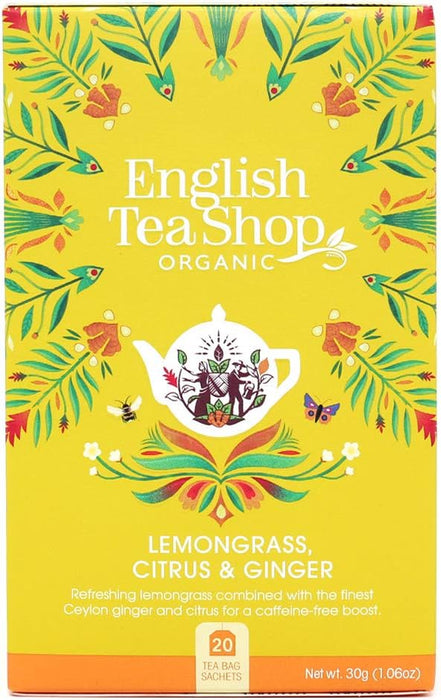 English Tea Shop Lemongrass Citrus & Ginger Pack of 20
