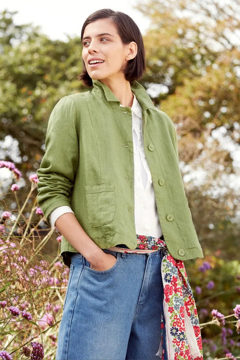 Seasalt Women's Arame Linen Jacket - Dill