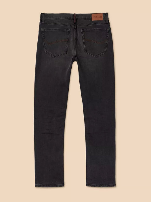 White Stuff Men's Eastwood Straight Jean - Washed Black