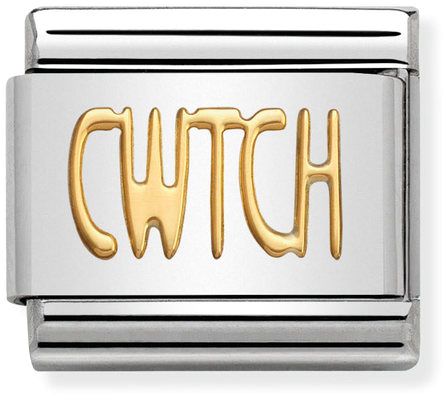 Nomination Classic Gold Writings Cwtch Charm