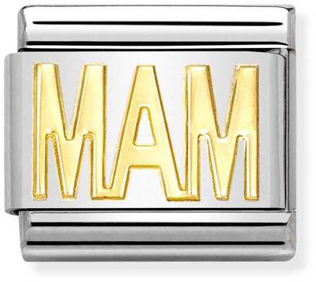 Nomination Classic Gold Writings Mam Charm