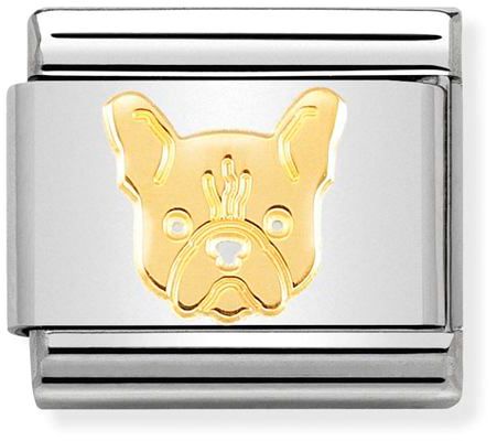 Nomination Classic Gold Animals French Bulldog Charm