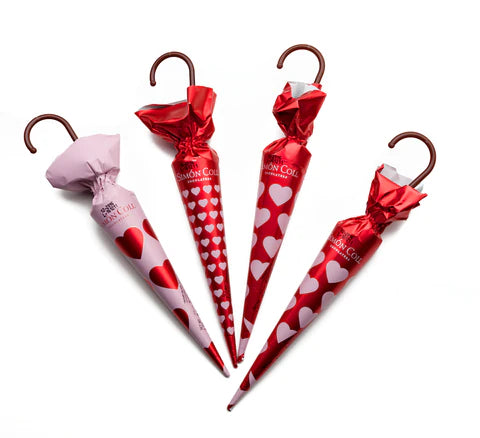 Simon Coll Chocolate Umbrellas - Heart Design