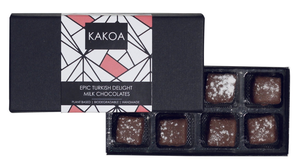 Kakoa Epic Vegan Milk Chocolate Covered Turkish Delight