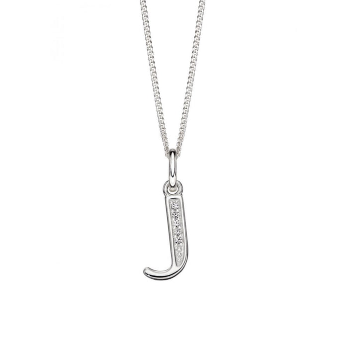 Birthstone 'J' Initial Necklace