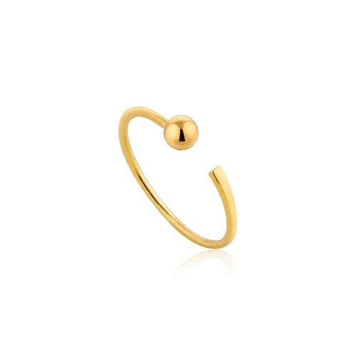 Ania Haie Orbit Flat Adjustable Gold Ring