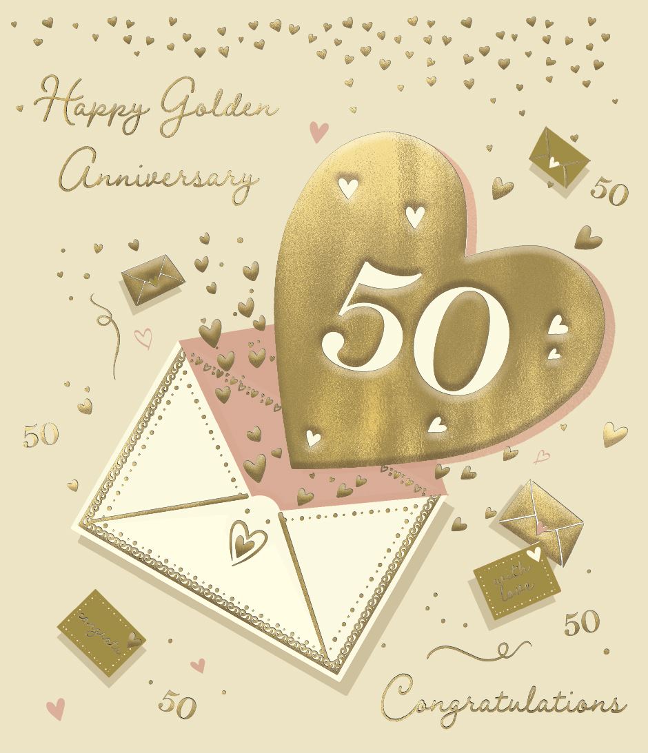 50th Anniversary Gifts & Cards
