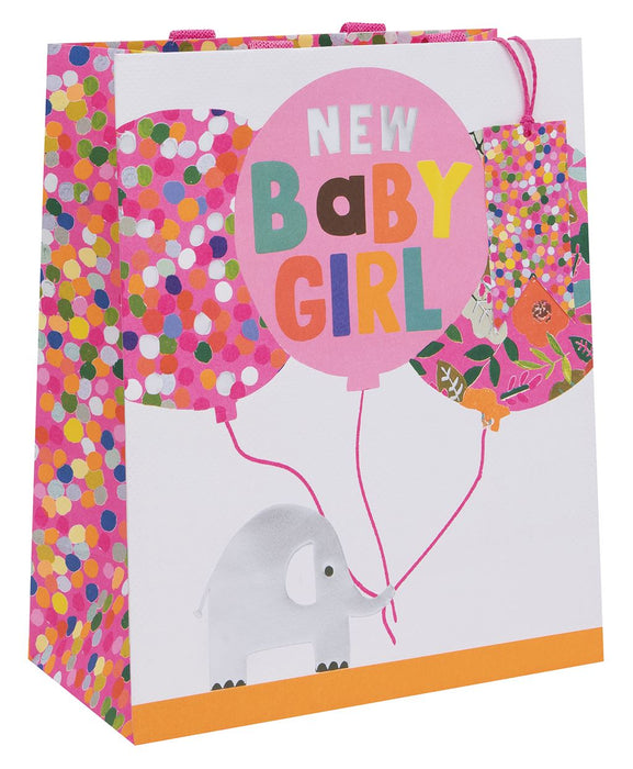 Glick New Baby Girl Large Gift Bag