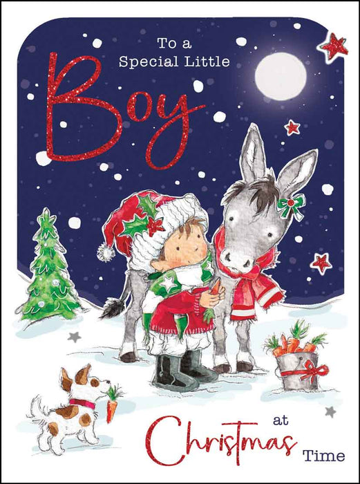 Jonny Javelin 'Special Little Boy Donkey' Christmas Card
