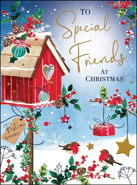 Jonny Javelin 'Special Friends Birdhouse' Christmas Card