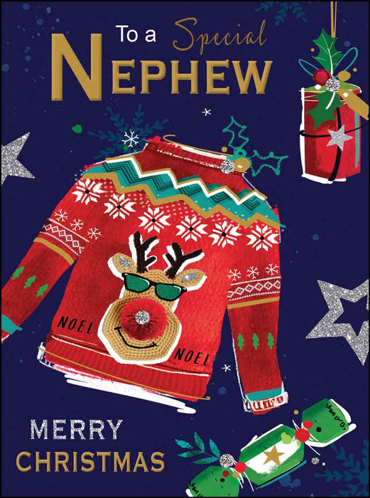 Jonny Javelin 'Nephew Jumper' Christmas Card