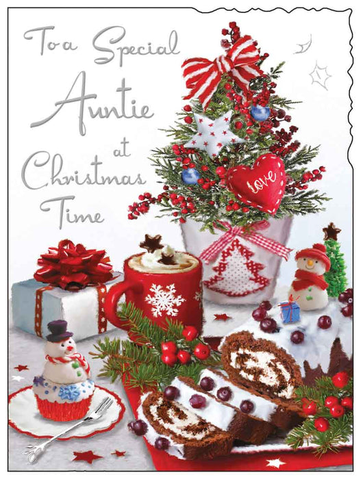 Jonny Javelin 'Special Auntie' Christmas Card