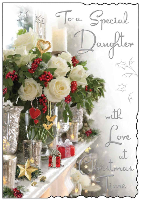 Jonny Javelin 'Daughter Roses Mantelpiece' Christmas Card