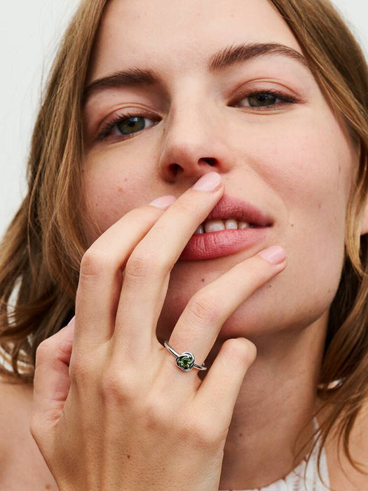 Pandora August Birthstone Eternity Circle Ring Sterling Silver