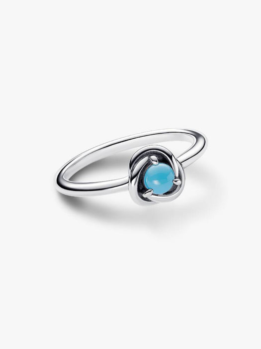 Pandora December Birthstone Eternity Circle Ring Sterling Silver