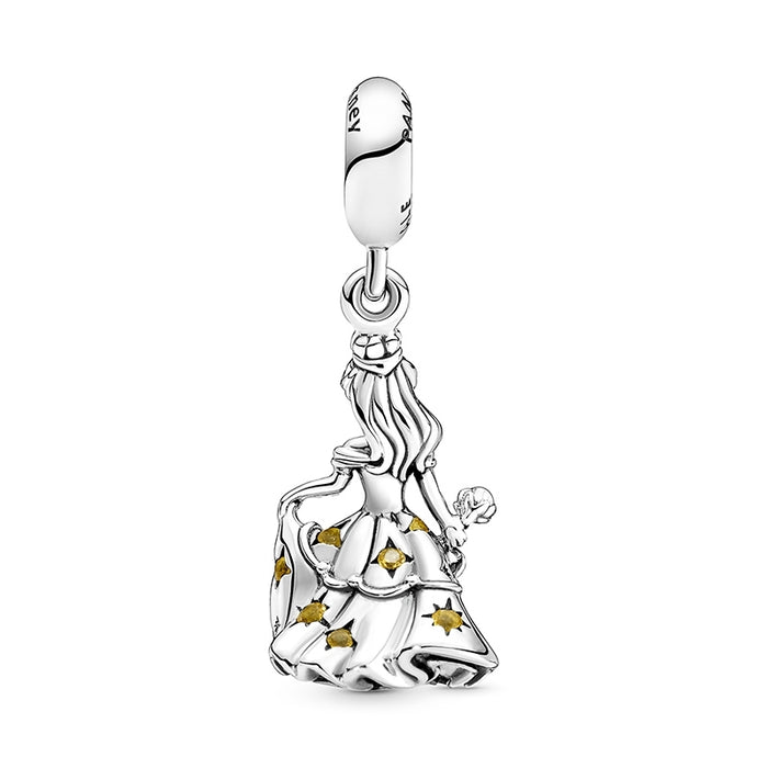 Pandora Disney Beauty and the Beast Belle Dangle Charm Sterling Silver
