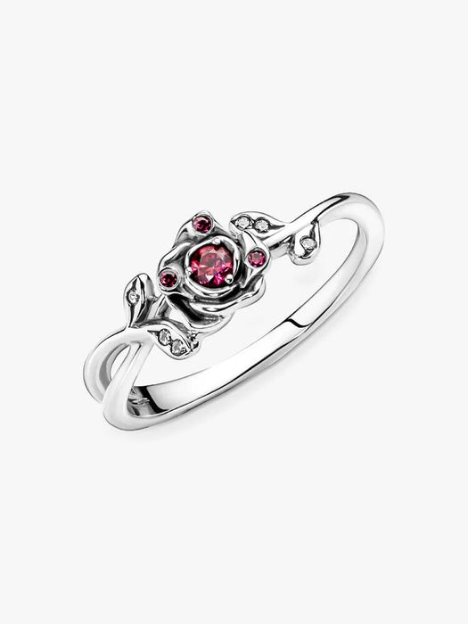 Pandora Disney Beauty And The Beast Rose Ring Sterling Silver