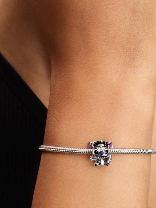 Pandora Disney Stitch Graduation Charm Sterling Silver