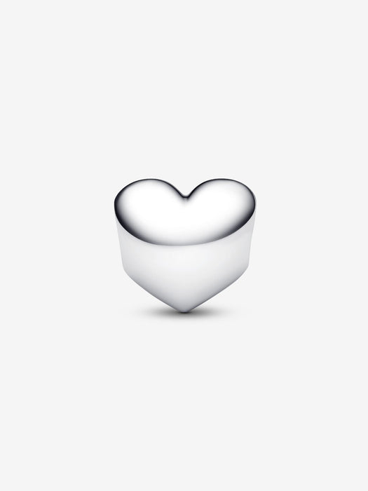 Pandora Engravable April Birthstone Heart Charm Sterling Silver