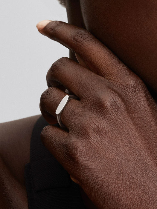 Pandora Engravable Bar Ring Sterling Silver