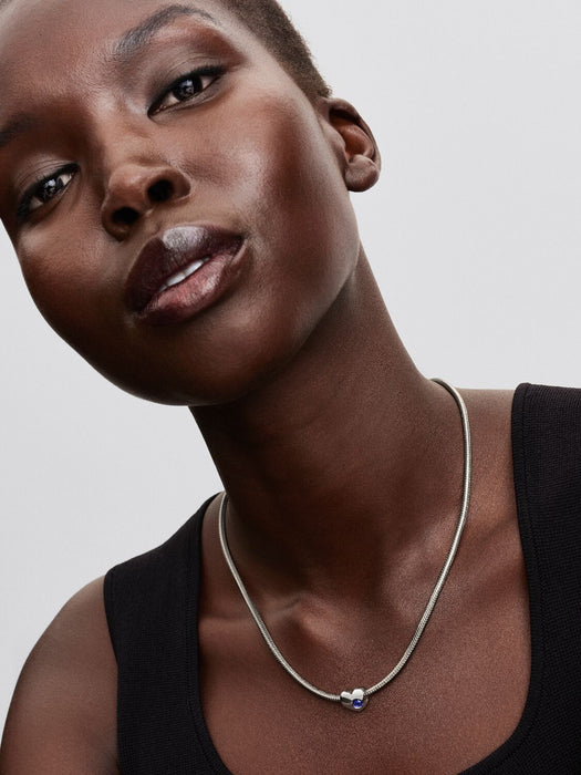 Pandora Engravable September Birthstone Heart Charm Sterling Silver