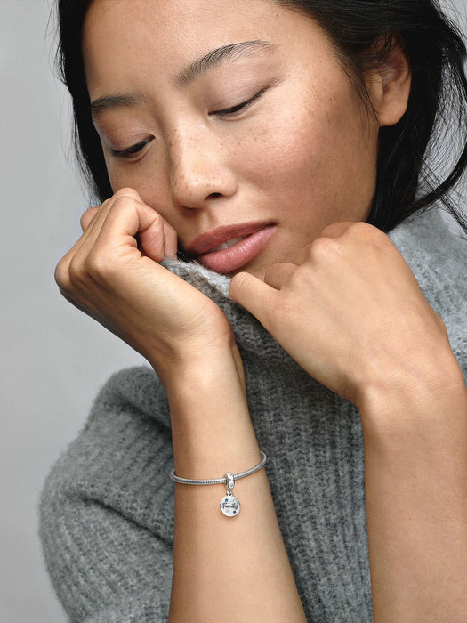 Pandora Family Love Double Dangle Charm Sterling Silver