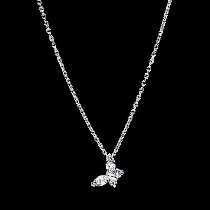 Pandora Butterfly Pendant Necklace Sterling Silver