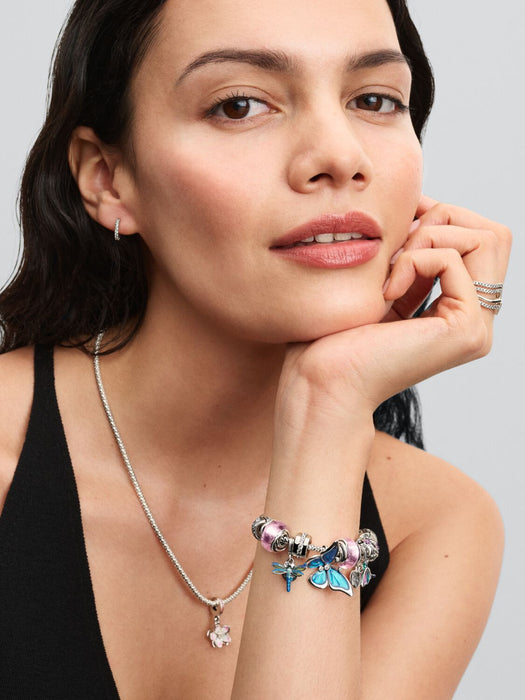 Pandora Sparkling Huggie Hoop Earrings