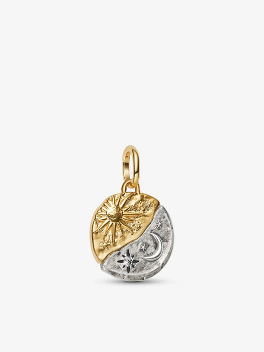 Pandora Sun and Moon Medallion Charm