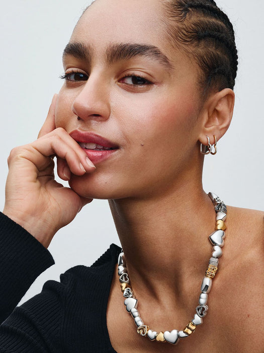 Pandora Heart Clasp Snake Chain Necklace