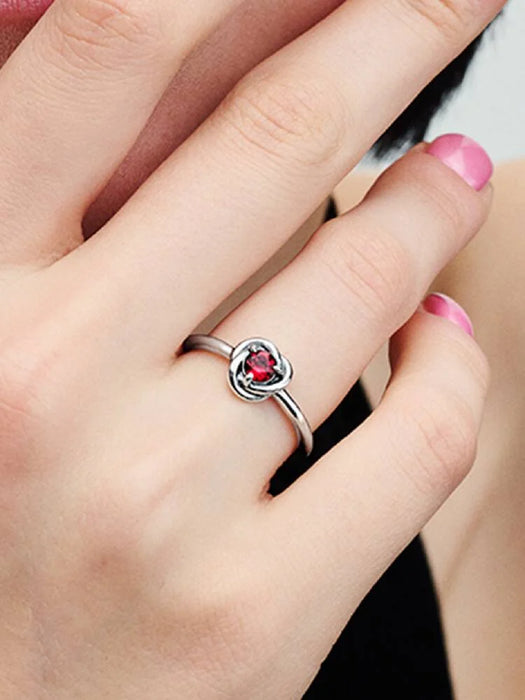 Pandora July Birthstone Eternity Circle Ring Sterling Silver