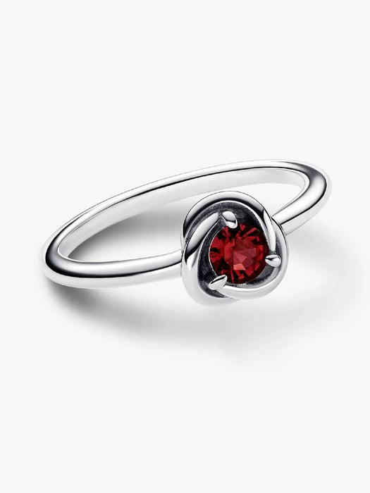 Pandora July Birthstone Eternity Circle Ring Sterling Silver