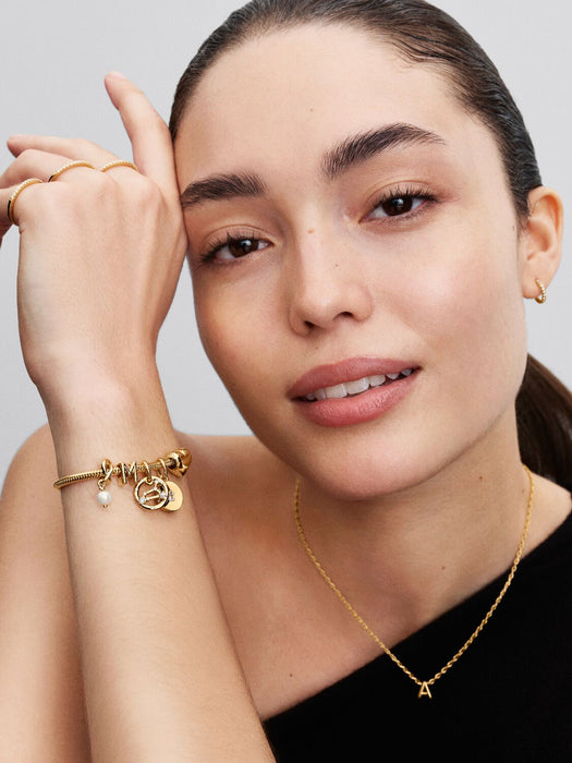 Pandora June Birthstone White Eternity Circle Dangle Charm