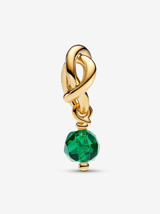 Pandora May Birthstone Green Eternity Circle Dangle Charm
