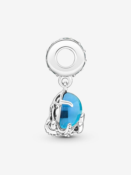 Pandora Murano Glass Cute Octopus Dangle Charm Sterling Silver