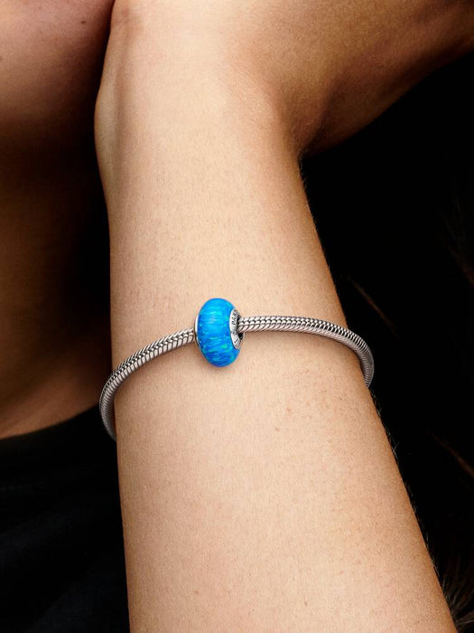 Pandora Opalescent Ocean Deep Blue Charm Sterling Silver