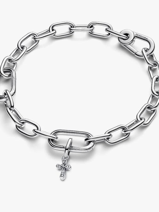 Pandora Pandora ME Sparkling Cross Mini Dangle Charm Sterling Silver