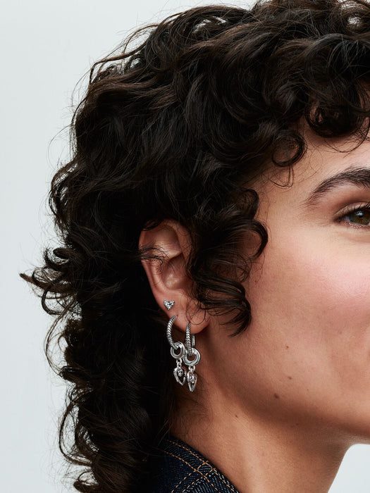 Pandora Moments Charm Hoop Earrings