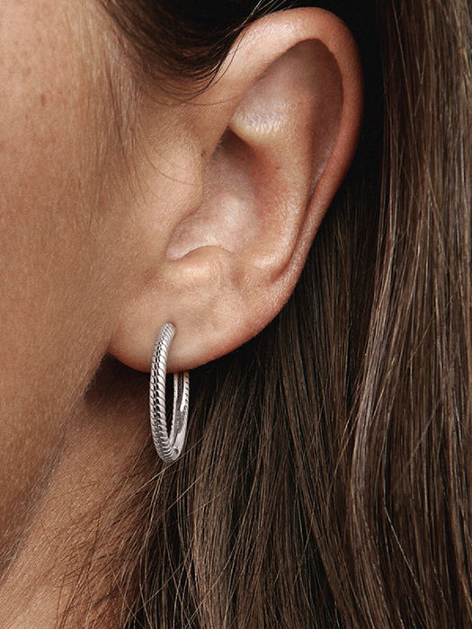 Pandora Moments Charm Hoop Earrings