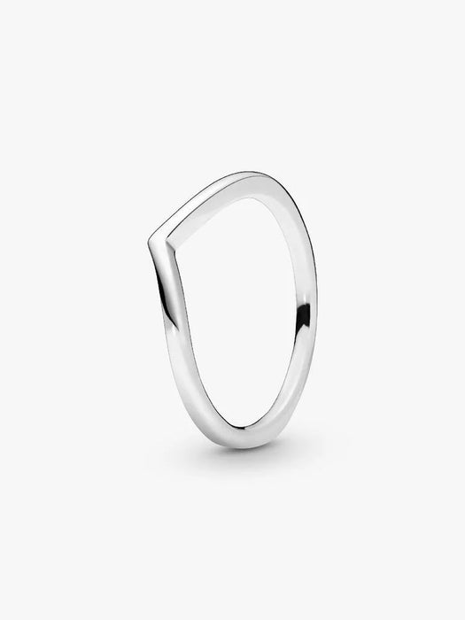 Pandora Polished Wishbone Ring Sterling Silver