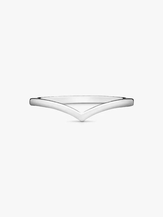 Pandora Polished Wishbone Ring Sterling Silver