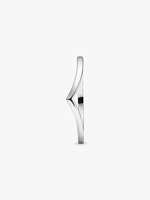 Pandora Polished Wishbone Ring Sterling Silver