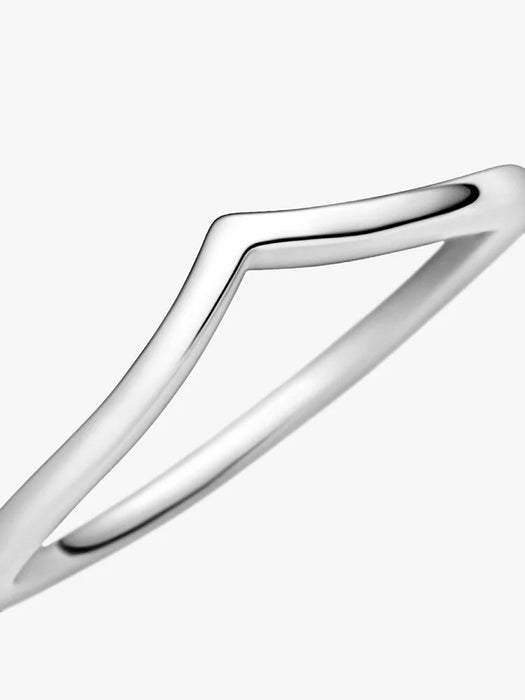 Pandora Polished Wishbone Ring Sterling Silver