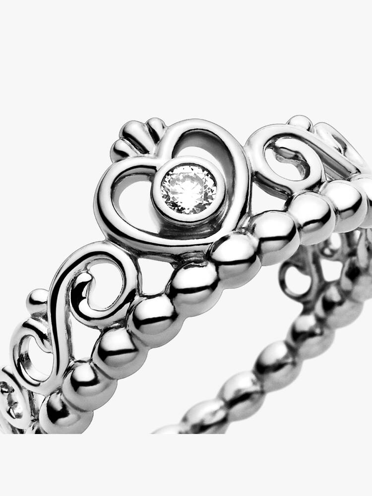 Pandora Princess Tiara Crown Ring Sterling Silver — Maple Gifts