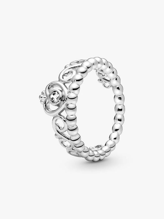 Pandora Princess Tiara Crown Ring Sterling Silver